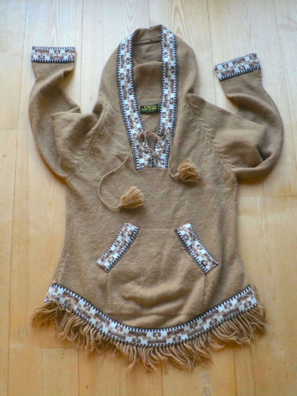 Alpaca wool hoodie